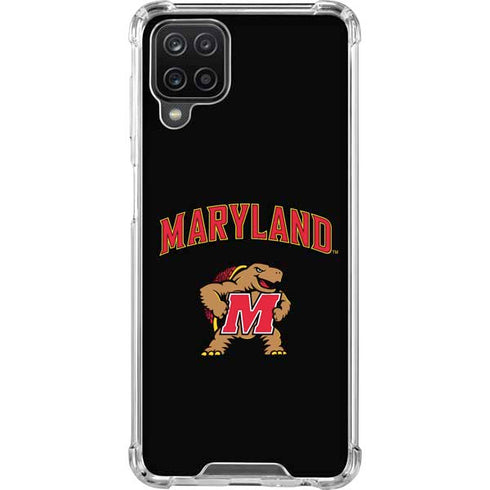 University of Maryland Collegiate Text Galaxy A12 Clear Case