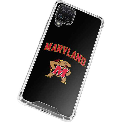 University of Maryland Collegiate Text Galaxy A12 Clear Case