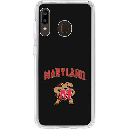 University of Maryland Collegiate Text Galaxy A20 Clear Case