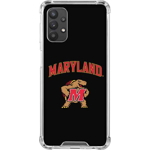 University of Maryland Collegiate Text Galaxy A32 5G Clear Case