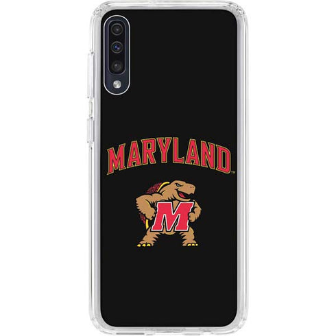 University of Maryland Collegiate Text Galaxy A50 Clear Case