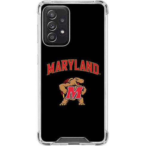 University of Maryland Collegiate Text Galaxy A52 5G Clear Case