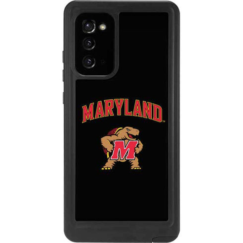 University of Maryland Collegiate Text Galaxy Note20 5G Waterproof Case
