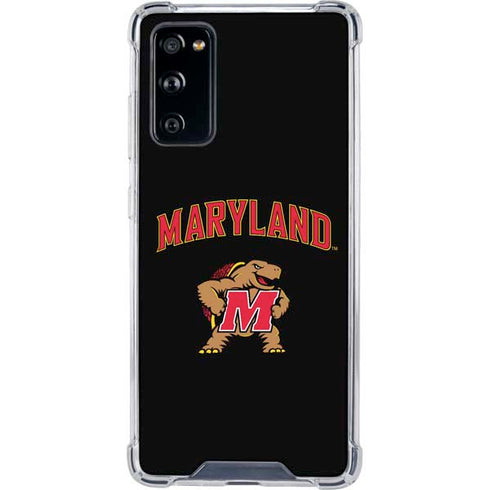 University of Maryland Collegiate Text Galaxy S20 FE Clear Case