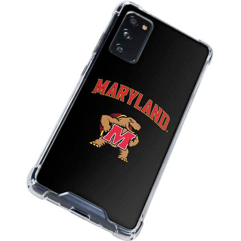 University of Maryland Collegiate Text Galaxy S20 FE Clear Case