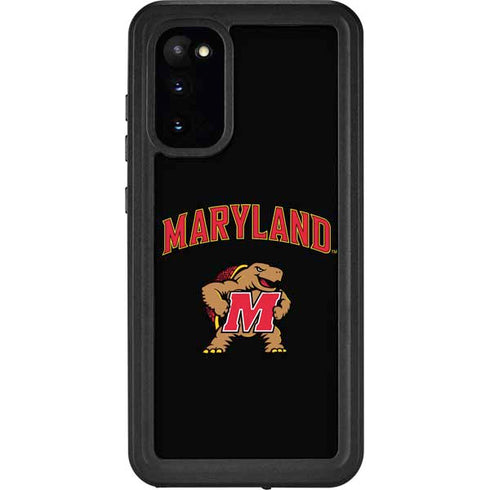 University of Maryland Collegiate Text Galaxy S20 Waterproof Case