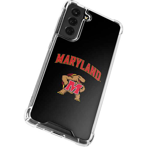 University of Maryland Collegiate Text Galaxy S21 FE Clear Case