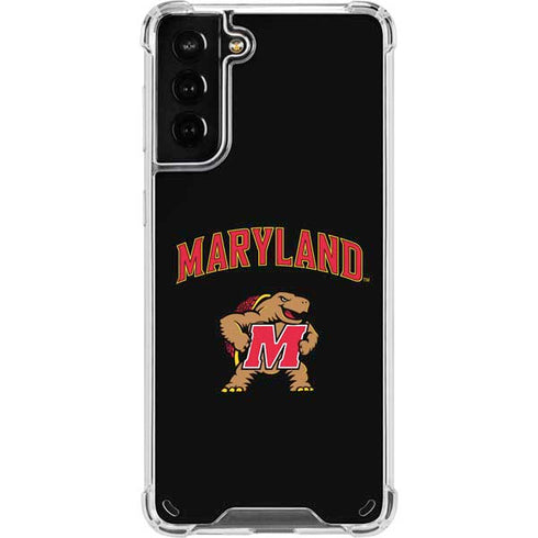 University of Maryland Collegiate Text Galaxy S21 Plus 5G Clear Case