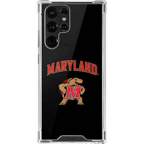 University of Maryland Collegiate Text Galaxy S22 Ultra Clear Case