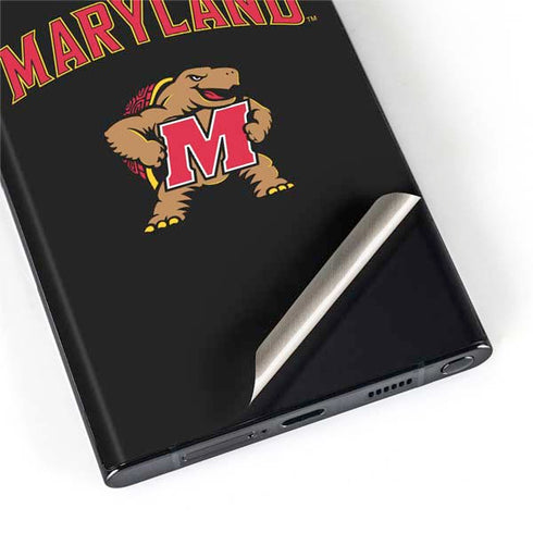 University of Maryland Collegiate Text Galaxy S22 Ultra Skin