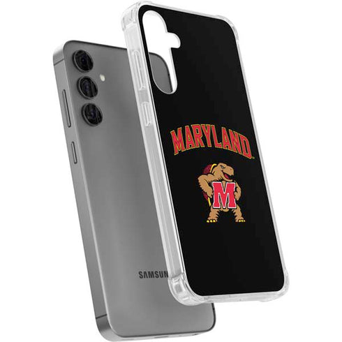 University of Maryland Collegiate Text Galaxy S24 Plus Clear Case