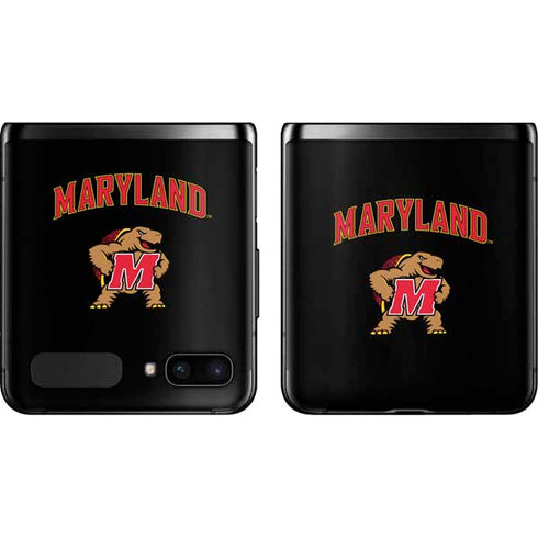 University of Maryland Collegiate Text Galaxy Z Flip Skin