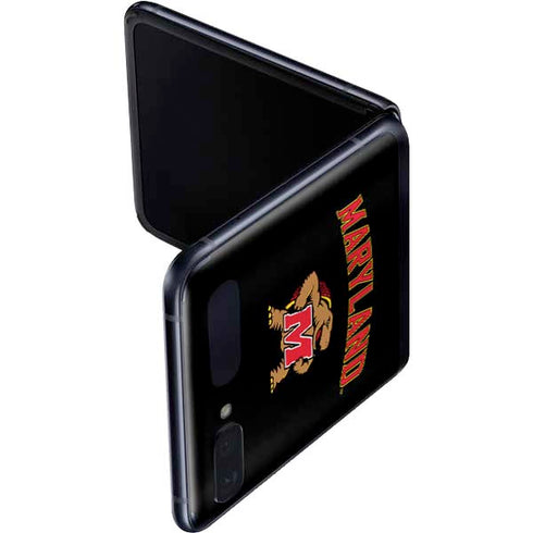 University of Maryland Collegiate Text Galaxy Z Flip Skin