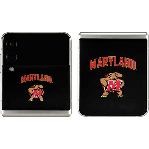 University of Maryland Collegiate Text Galaxy Z Flip3 5G Skin