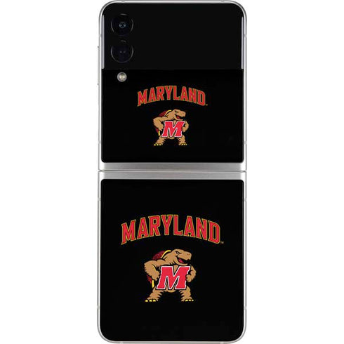 University of Maryland Collegiate Text Galaxy Z Flip3 5G Skin