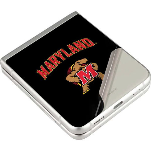 University of Maryland Collegiate Text Galaxy Z Flip3 5G Skin