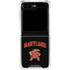 University of Maryland Collegiate Text Galaxy Z Flip5 5G Clear Case