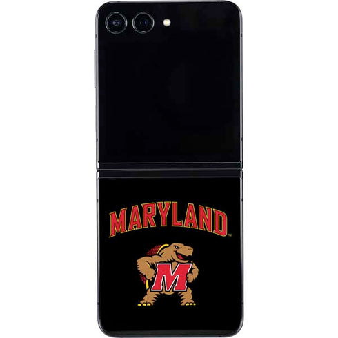 University of Maryland Collegiate Text Galaxy Z Flip5 5G Skin