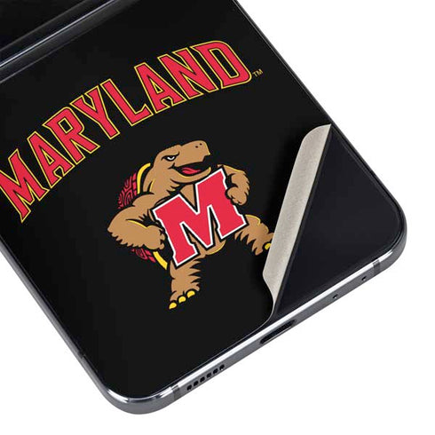 University of Maryland Collegiate Text Galaxy Z Flip5 5G Skin