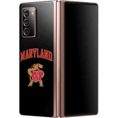University of Maryland Collegiate Text Galaxy Z Fold2 5G Skin