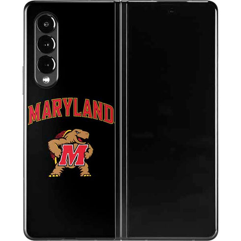 University of Maryland Collegiate Text Galaxy Z Fold3 5G Skin