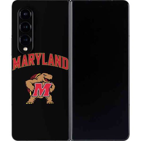 University of Maryland Collegiate Text Galaxy Z Fold4 5G Skin