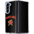 University of Maryland Collegiate Text Galaxy Z Fold5 5G Clear Case