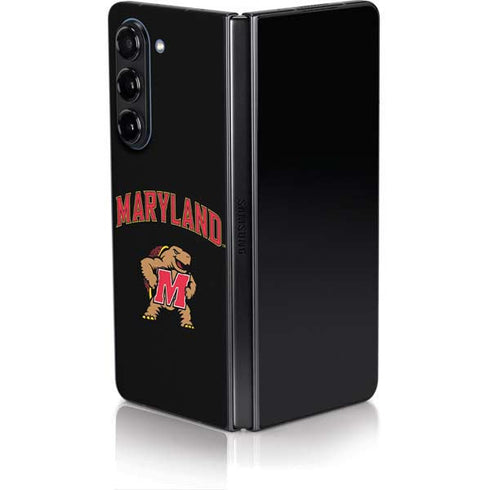 University of Maryland Collegiate Text Galaxy Z Fold5 5G Skin