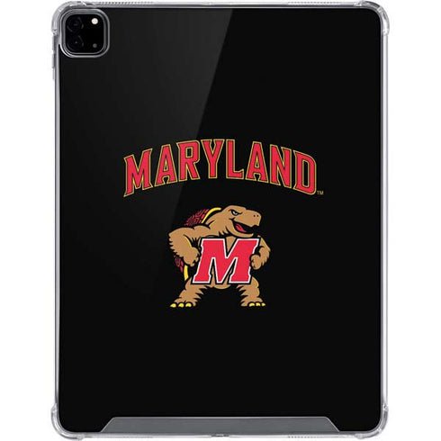 University of Maryland Collegiate Text iPad Pro 12.9in (2020) Clear Case