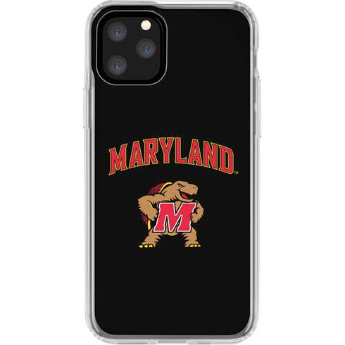 University of Maryland Collegiate Text iPhone 11 Pro Clear Case