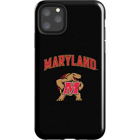 University of Maryland Collegiate Text iPhone 11 Pro Max Impact Case