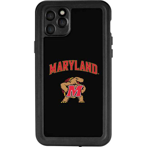 University of Maryland Collegiate Text iPhone 11 Pro Max Waterproof Case