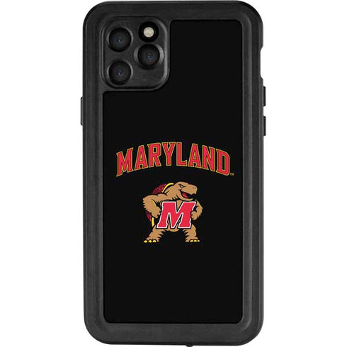 University of Maryland Collegiate Text iPhone 11 Pro Waterproof Case