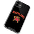 University of Maryland Collegiate Text iPhone 12 Clear Case