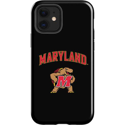 University of Maryland Collegiate Text iPhone 12 Impact Case