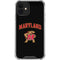University of Maryland Collegiate Text iPhone 12 Mini Clear Case