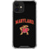 University of Maryland Collegiate Text iPhone 12 Mini Clear Case