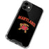 University of Maryland Collegiate Text iPhone 12 Mini Clear Case