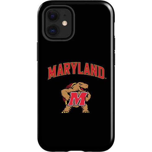 University of Maryland Collegiate Text iPhone 12 Mini Impact Case