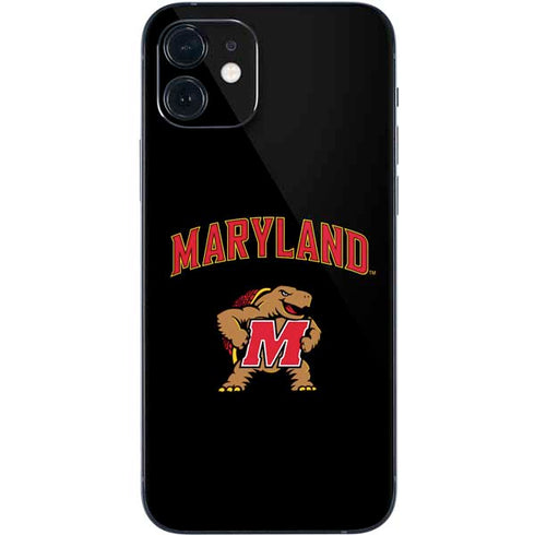 University of Maryland Collegiate Text iPhone 12 Mini Skin
