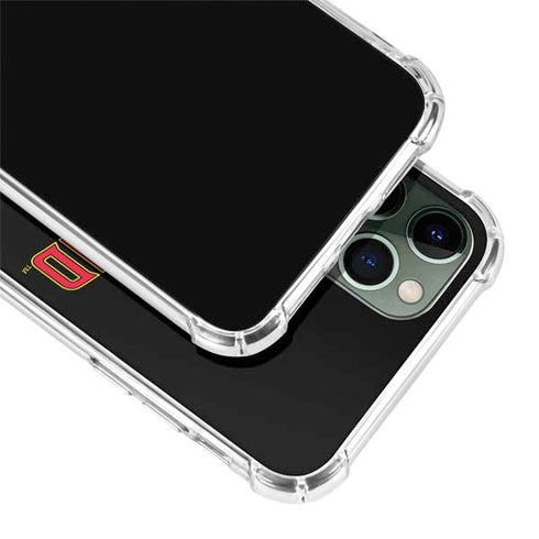 University of Maryland Collegiate Text iPhone 12 Pro Clear Case