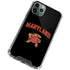 University of Maryland Collegiate Text iPhone 12 Pro Clear Case