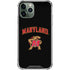 University of Maryland Collegiate Text iPhone 12 Pro Max Clear Case