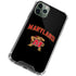 University of Maryland Collegiate Text iPhone 12 Pro Max Clear Case