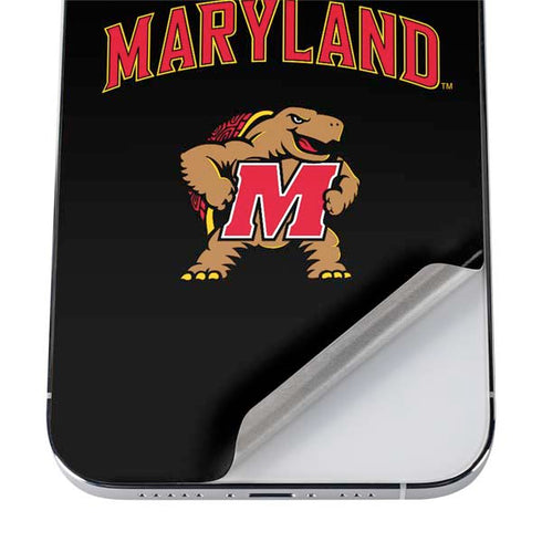 University of Maryland Collegiate Text iPhone 12 Pro Max Skin