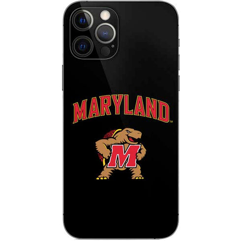 University of Maryland Collegiate Text iPhone 12 Pro Skin