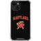 University of Maryland Collegiate Text iPhone 13 Clear Case