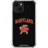 University of Maryland Collegiate Text iPhone 13 Clear Case