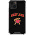 University of Maryland Collegiate Text iPhone 13 Mini Clear Case