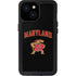 University of Maryland Collegiate Text iPhone 13 Mini Waterproof Case